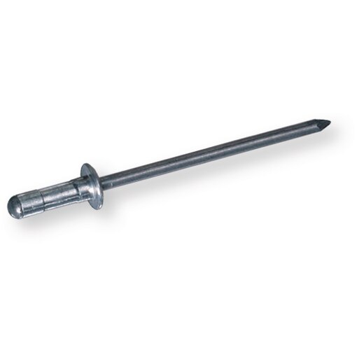 Rivet universel tête plate ronde 4,8x10,3 aluminium/acier inox A2